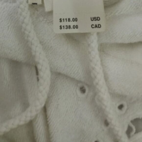 Brand New By Anthropologie Sleeveless Terry Hooded Pullover Top - Picture 12 of 12